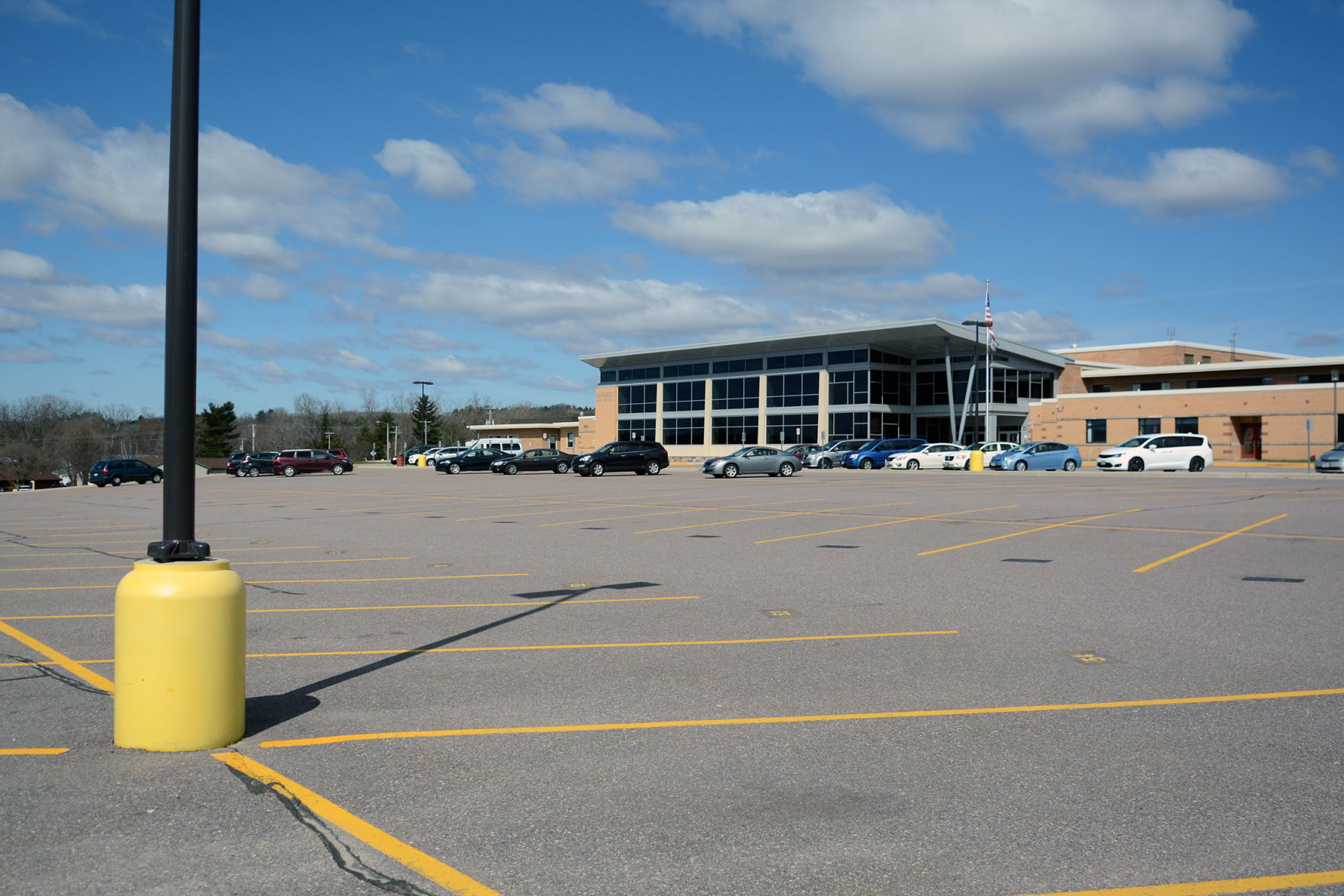 Empty parking lot